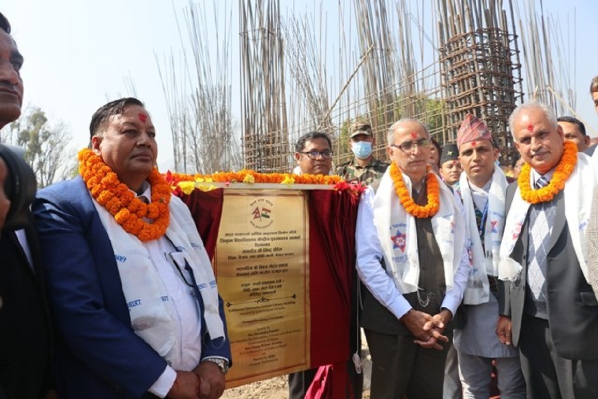 ३६ करोड भारतिय सहयाेगमा त्रिवि केन्द्रीय पुस्तकालयकाे नयाँ भवन बन्दै